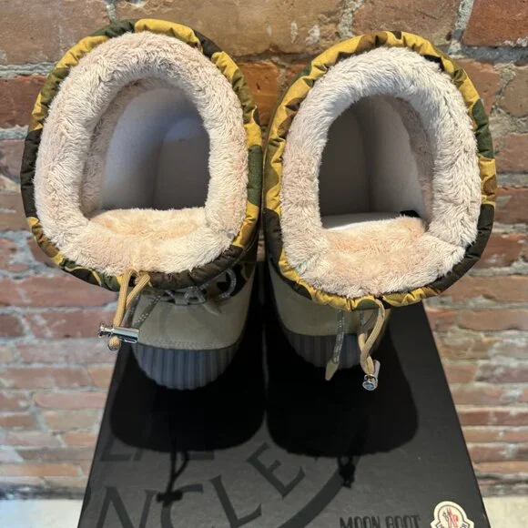 Moncler x Palm Angels x Moon Boot Camo Suede Winter Boots - Picture 5 of 6